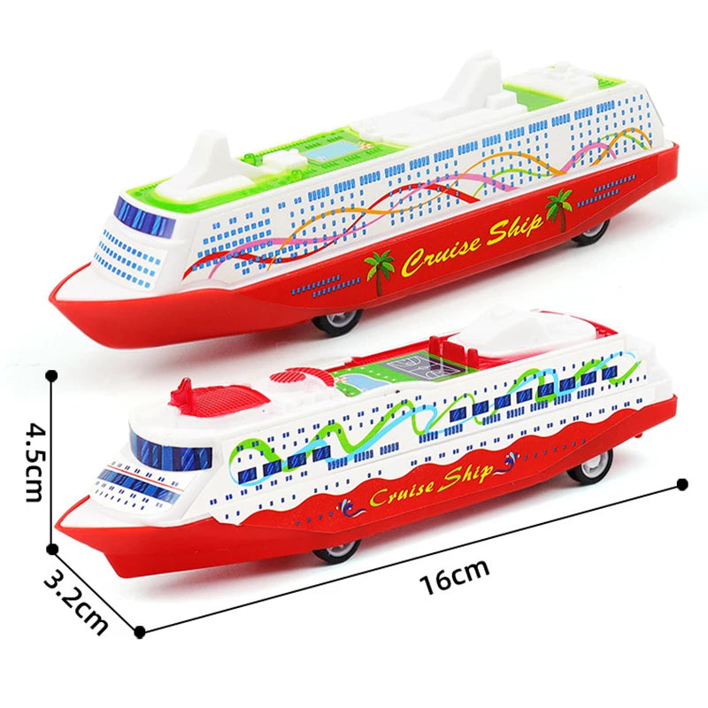Cruise Boat Pull Back Toy 1 PC