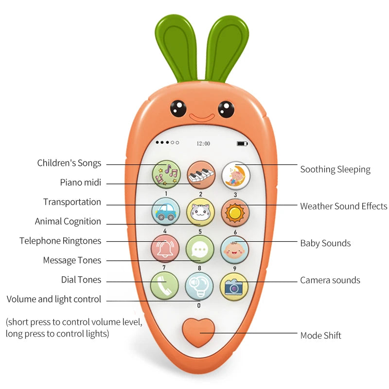 Baby Cell Phone Toy with Music