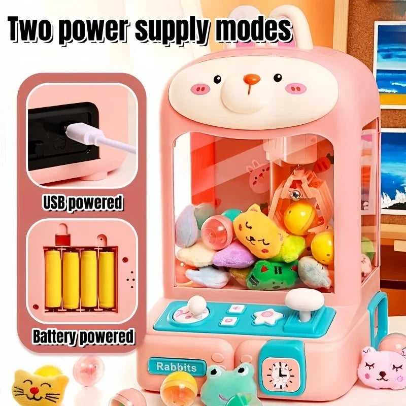 Cartoon Claw Machine Toy with Plush Prizes