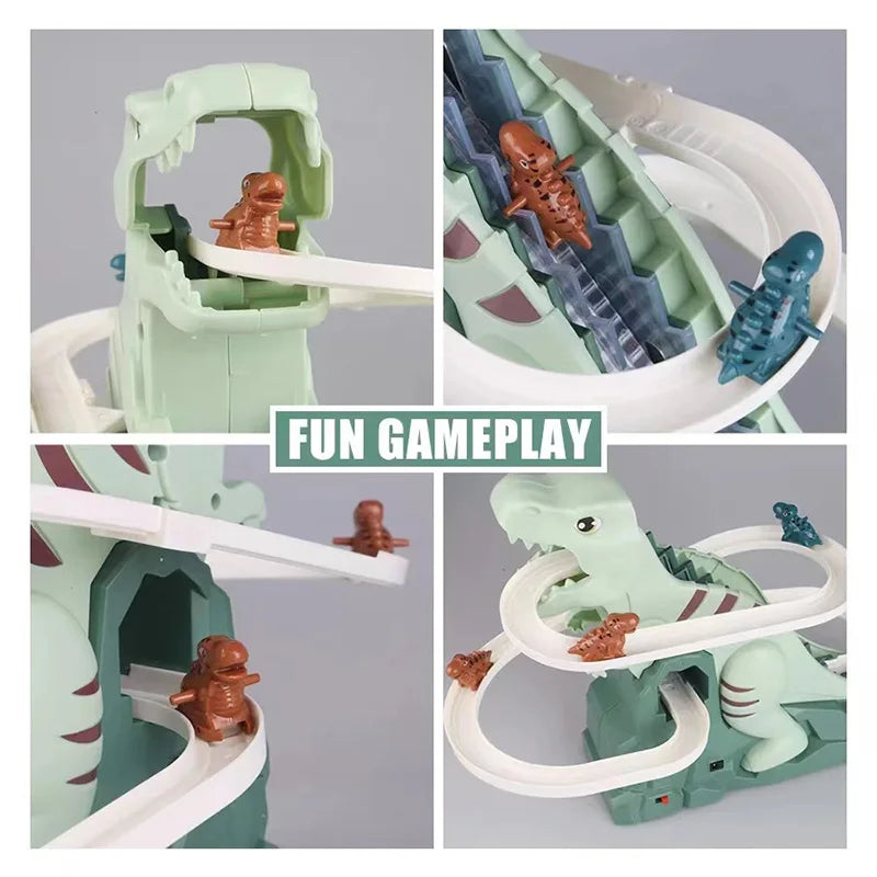 Toddler Dinosaur Climbing Slide Track